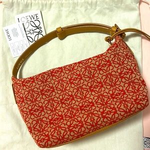 Loewe Small Cubi Bag in Anagram jacquard and calfskin